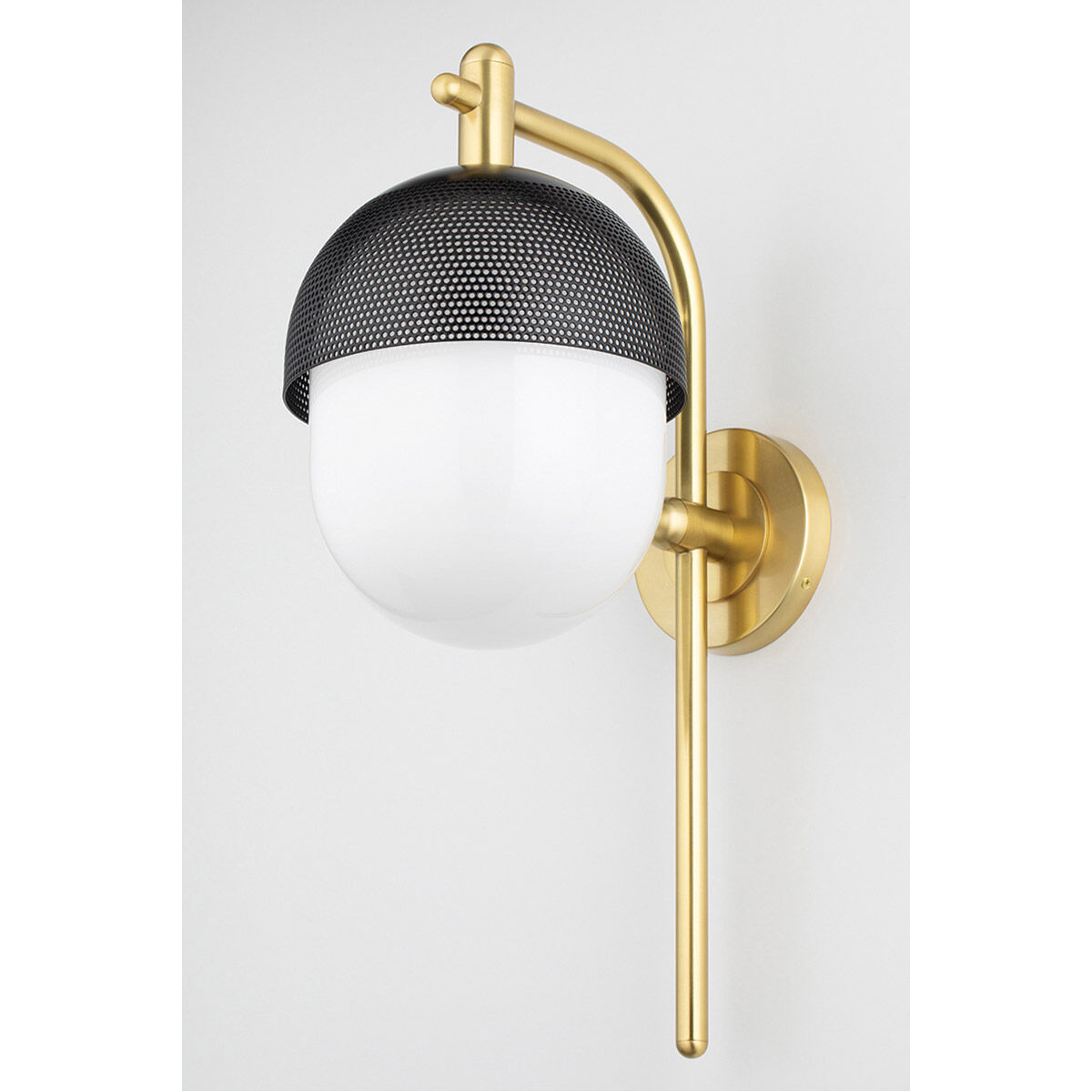 Nyack 1 Light 9 inch Aged Brass / Black Wall Sconce Wall Light
