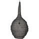 Corfu 1 Light 20 inch Black Pendant Ceiling Light