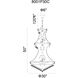 Empire 32 Light 30 inch Chrome Down Chandelier Ceiling Light