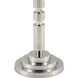 Para 11 inch Shiny Nickel/Clear Drinks Table