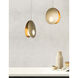 Perla LED 11 inch Satin Antique Brass Pendant Ceiling Light