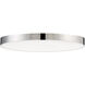 Trim LED 11 inch Polished Chrome Flush Mount Ceiling Light