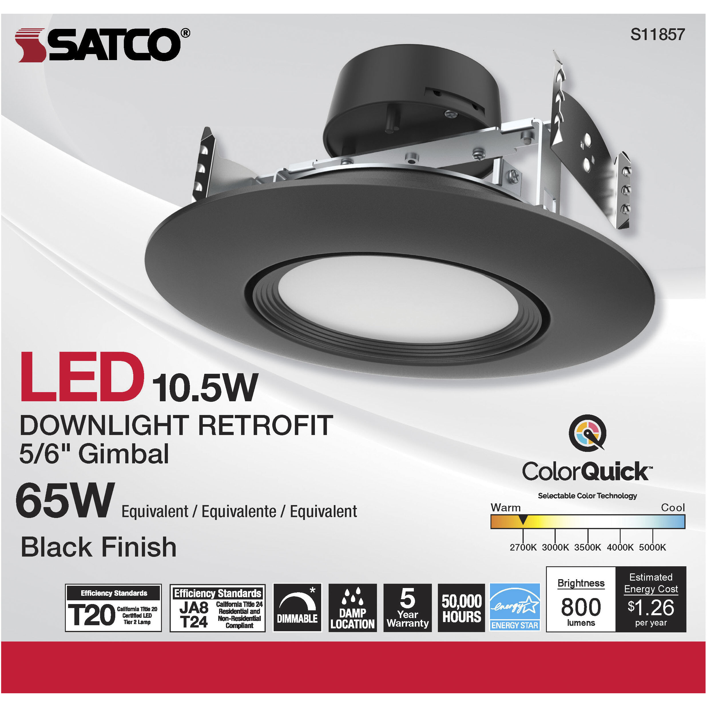 Edgewood Integrated Black Recessed, Retrofits