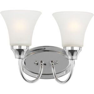 Holman 2 Light 11.75 inch Chrome Wall Bath Fixture Wall Light