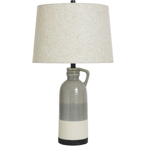 Cameron 28.75 inch 100.00 watt Speckled - Off White and Gray and Greige and Black Table Lamp Portable Light