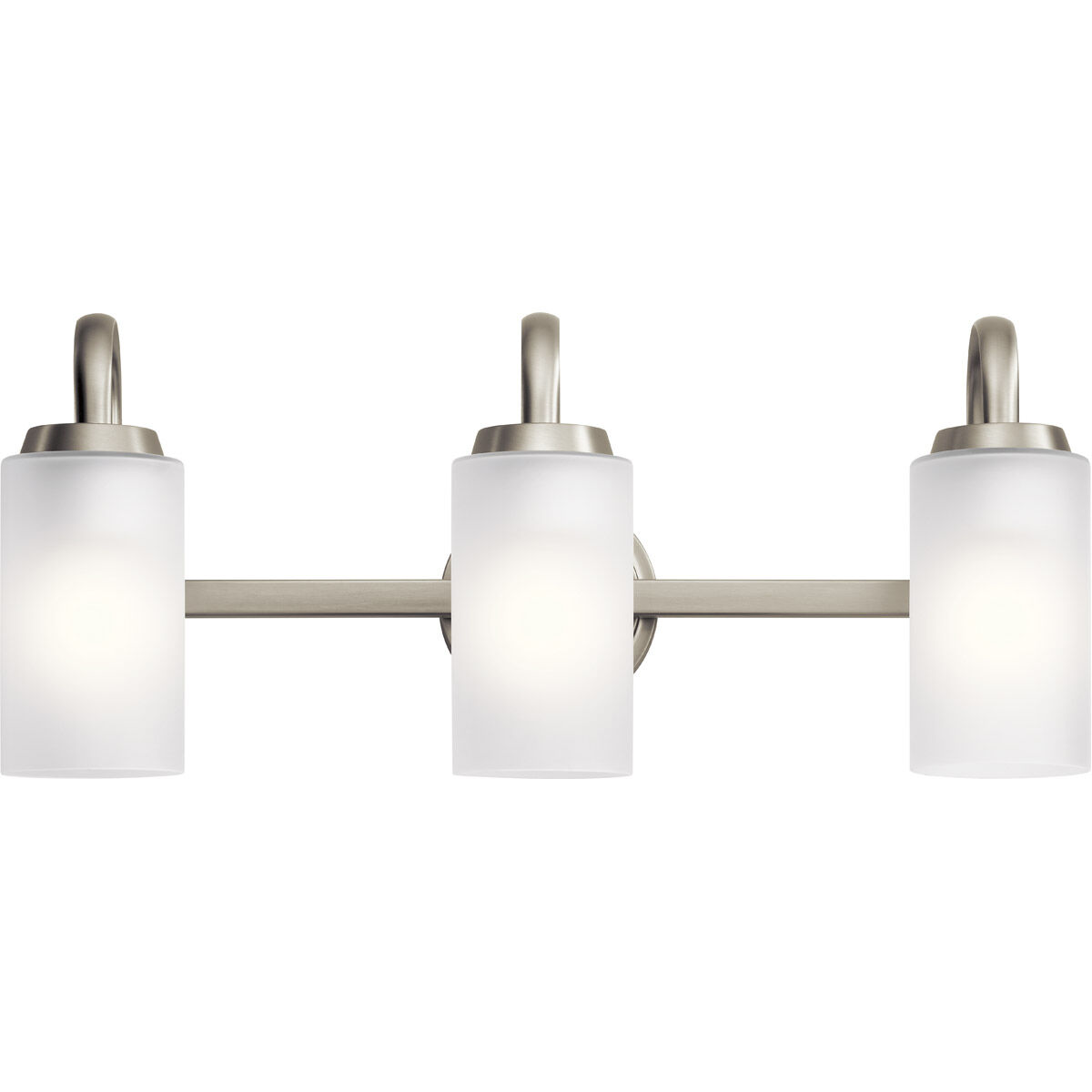 Kennewick 3 Light 23 inch Brushed Nickel Wall Mt Bath 3 Arm Wall Light