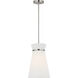Fynn 1 Light 9.75 inch Brushed Nickel Pendant Ceiling Light in Standard