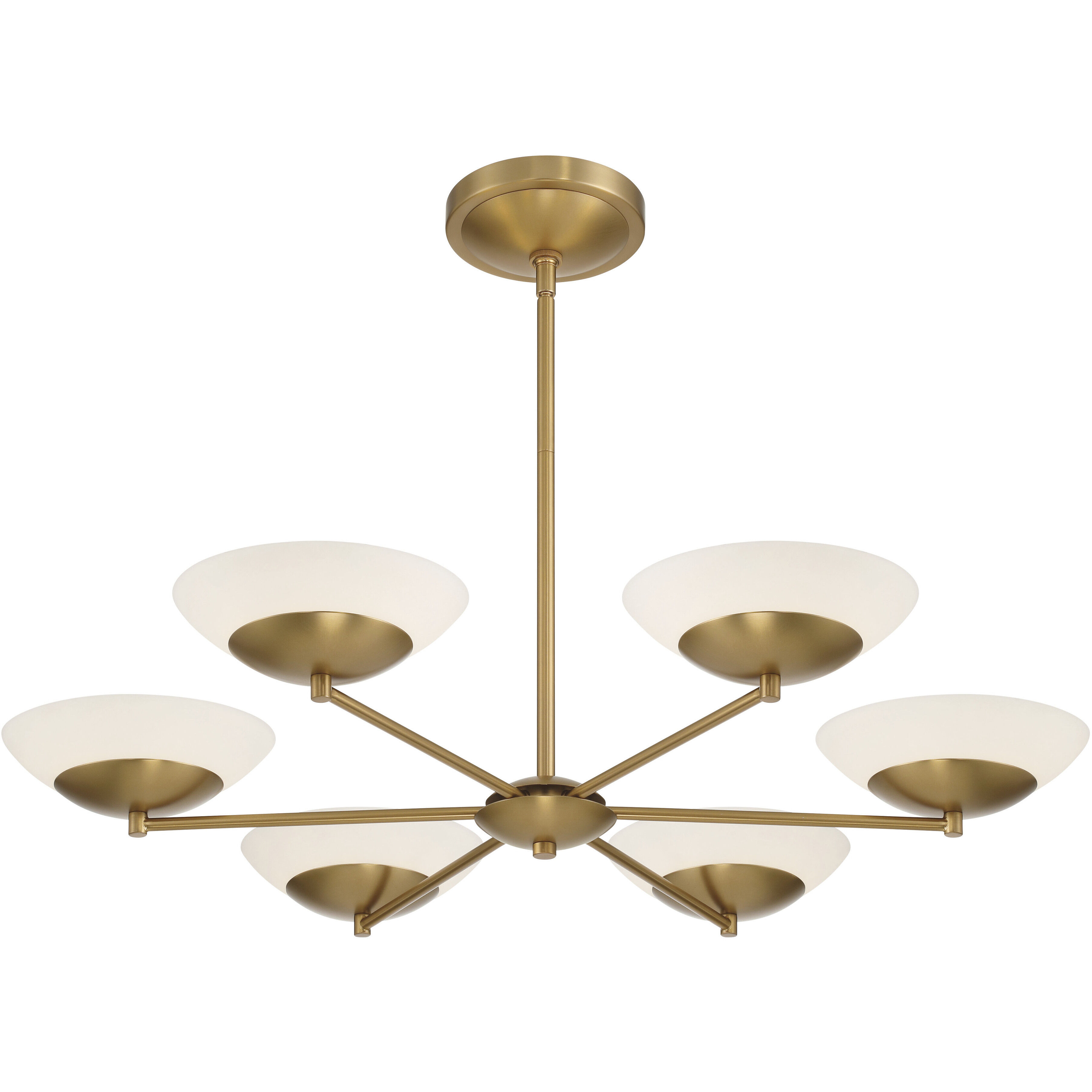Solara LED 36 inch Legacy Brass Chandelier Ceiling Light