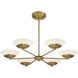 Solara LED 36 inch Legacy Brass Chandelier Ceiling Light