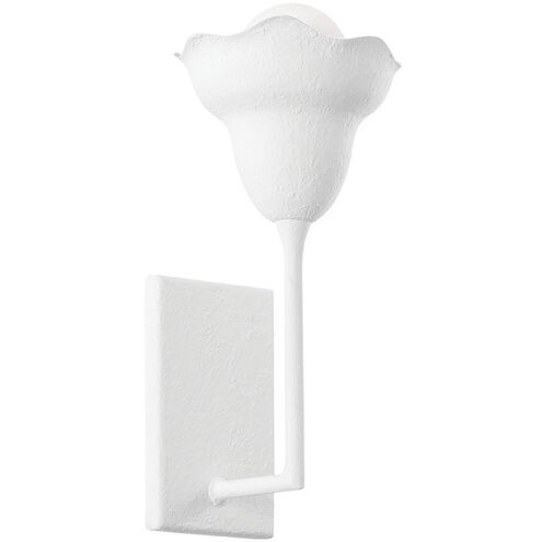 Alora 1 Light 6.5 inch White Plaster Wall Sconce Wall Light