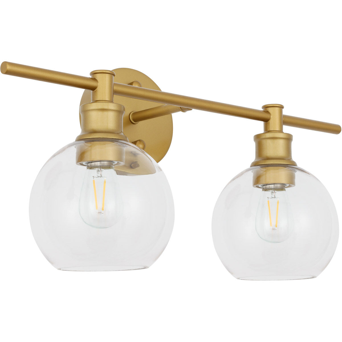 Syracuse 2 Light 19 inch Brass Wall sconce Wall Light