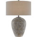 Junius 27 inch 150 watt Earth Gray Table Lamp Portable Light