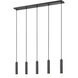 Stari Linear Chandelier Ceiling Light in Matte Black