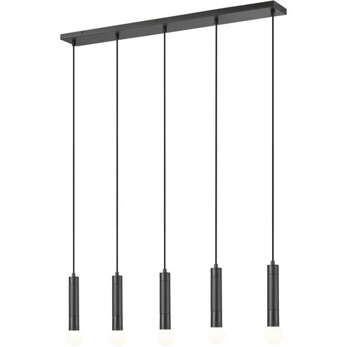 Stari Linear Chandelier Ceiling Light in Matte Black
