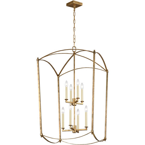 Sean Lavin Thayer 8 Light 24 inch Antique Gild Lantern Chandelier Ceiling Light