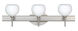 Palla 5 LED 23 inch Satin Nickel Vanity Lighting Wall Light in Opal Matte Glass