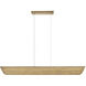 Arco LED 46 inch Heritage Brass Chandelier Ceiling Light