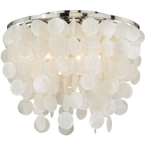 Elsa LED 16 inch Satin Nickel Flush Mount Ceiling Light