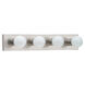 Center Stage 4 Light 24 inch Brushed Stainless Bath Vanity Wall Sconce Wall Light