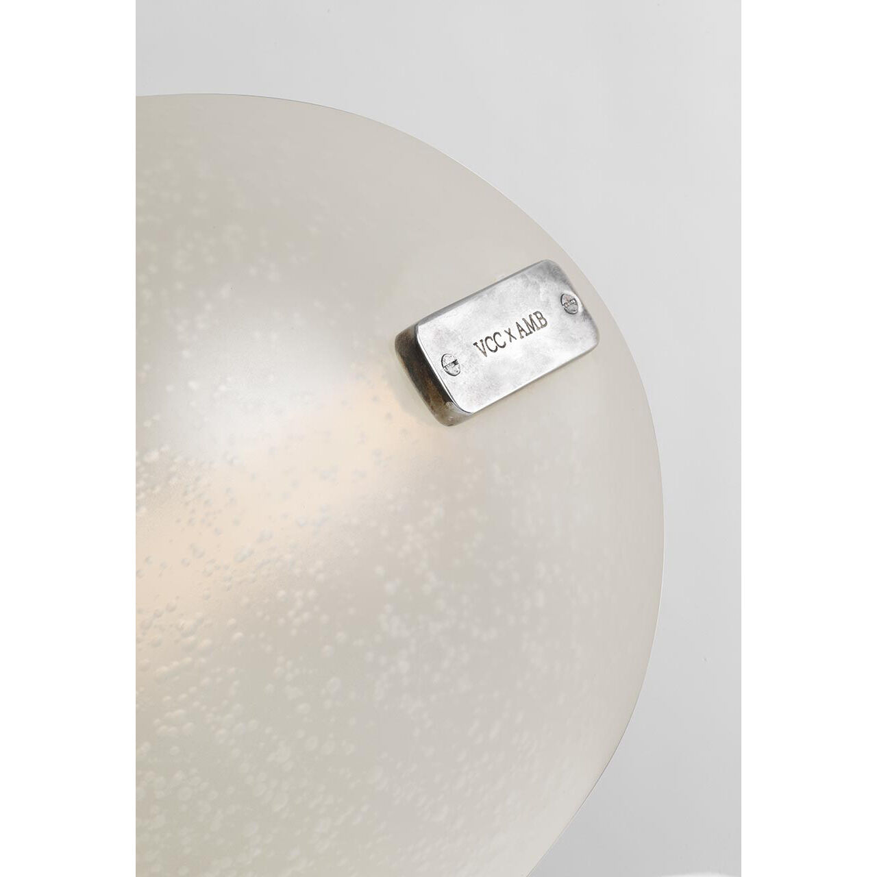 Anne-Marie Barton Dune LED 8 inch Russet Suede and Mottled Pewter Belted Light Ceiling Light