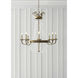 Chapman & Myers Paris Flea Market 8 Light 32 inch Antique-Burnished Brass Chandelier Ceiling Light, Large