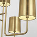 Barbara Barry Go Lightly LED 30 inch Gild Two Tier Chandelier Ceiling Light, Extra Large