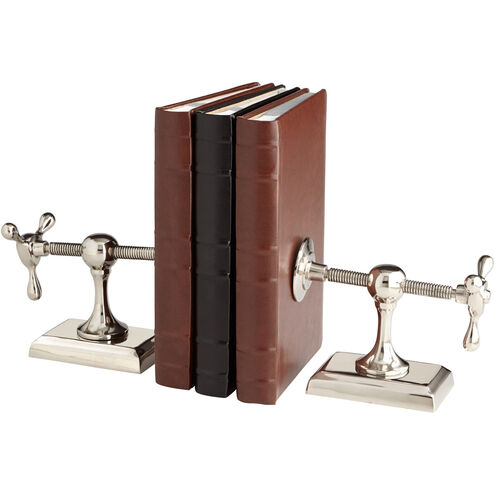 Hot & Cold 9 X 4 inch Nickel Bookends
