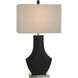 Cameron 32.5 inch 100.00 watt Satin Black Table Lamp Portable Light
