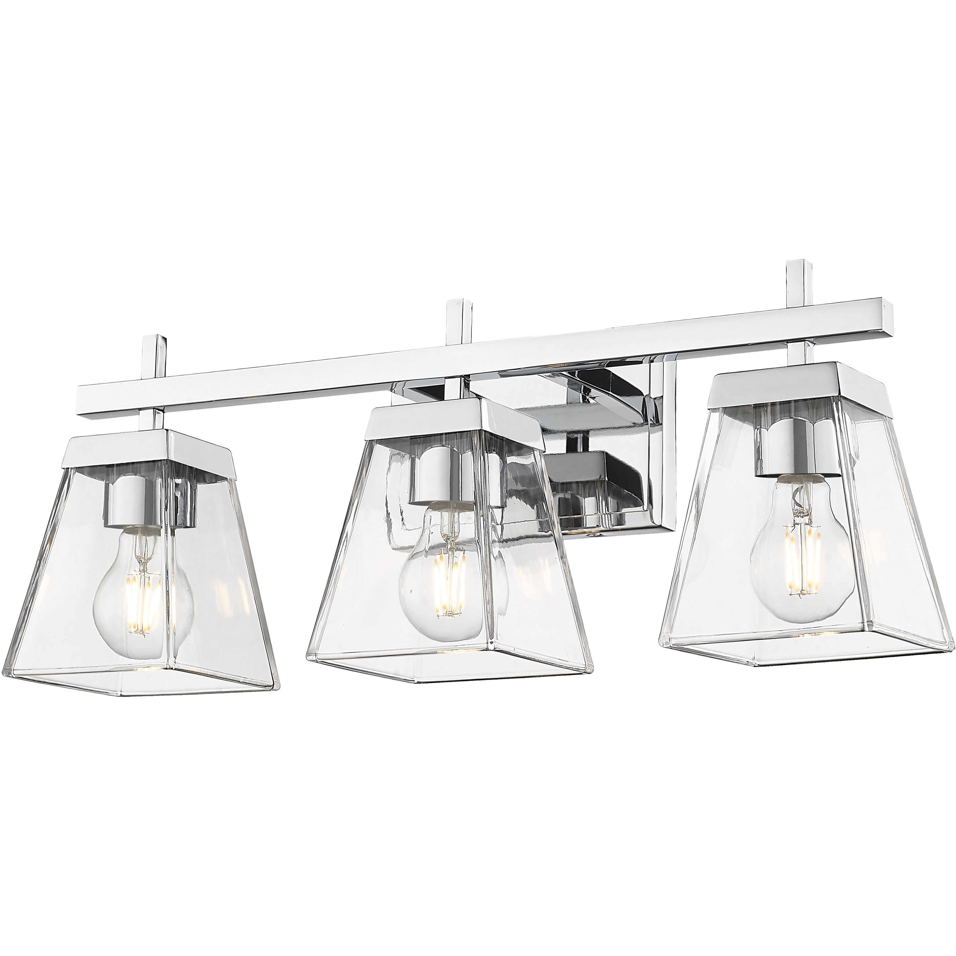 Lauren 3 Light 22 inch Chrome Vanity Wall Light