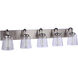 Elsa 5 Light 39.5 inch Brushed Polished Nickel Vanity Light Wall Light