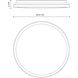 Brook LED 15.13 inch Black Flush Mount Ceiling Light