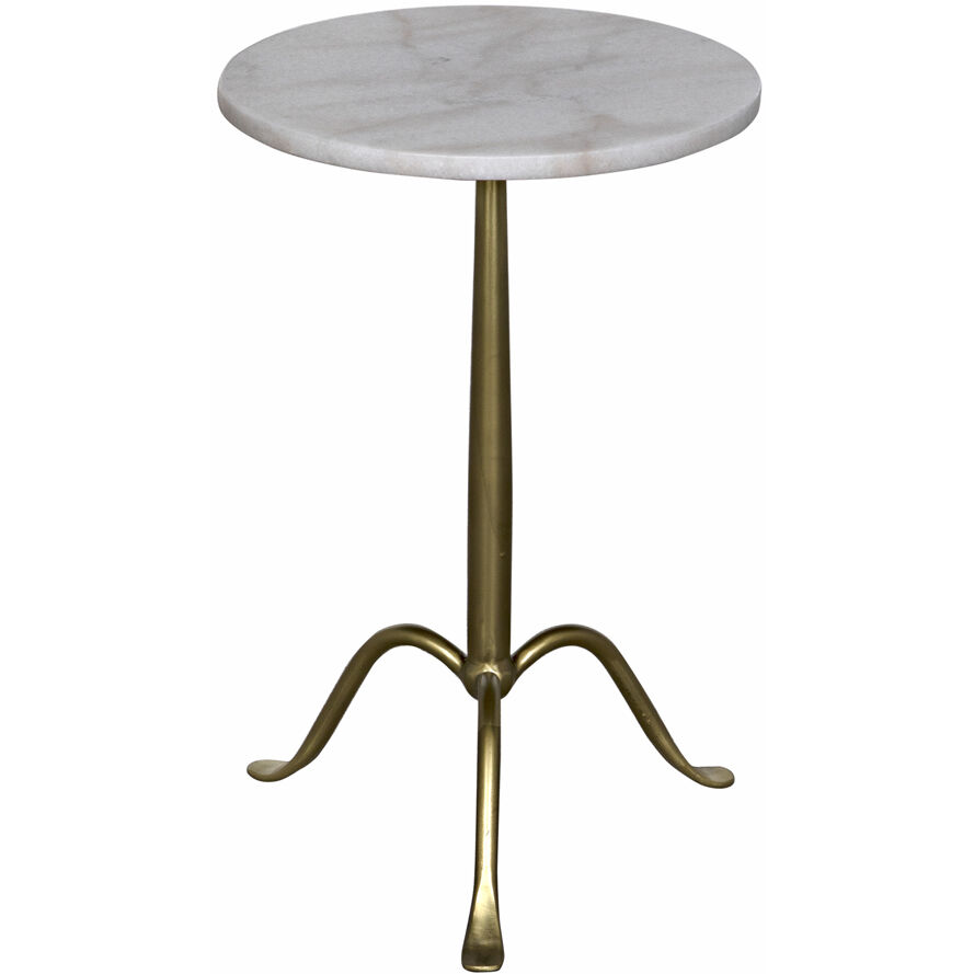 Cosmopolitan 24 X 15 inch Antique Brass Side Table