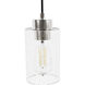 Hartland 3 Light 4.5 inch Brushed Nickel Linear Cluster Pendant Ceiling Light, Medium