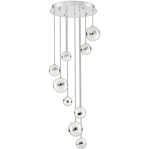 Mystyke LED 22.25 inch Chrome LED Pan Ceiling Light