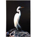 Heron Silhouette Sight White-Black-and Blue Multi-color Silhouette Wall Art