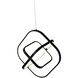 Sienna LED 18.5 inch Semi Gloss Black Pendant Ceiling Light