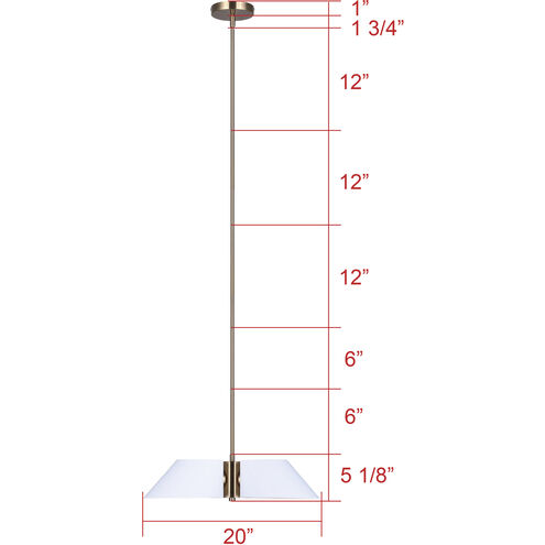 Daxton 3 Light 20 inch Matte White and Gold Chandelier Ceiling Light