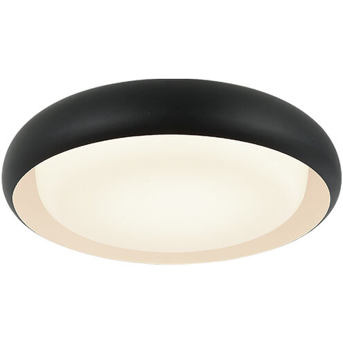 Milia LED 15.25 inch Matte Black Flush Mount Ceiling Light