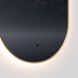 Argo Brushed Brass LED Mirror