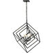 Euclid 4 Light 29.5 inch Matte Black Chandelier Ceiling Light