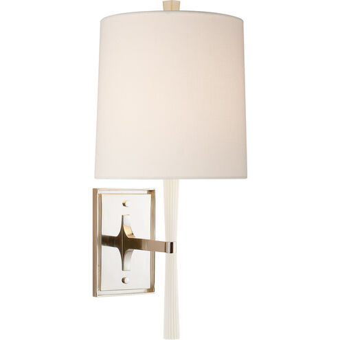 Barbara Barry Refined Rib 1 Light 7.75 inch China White Sconce Wall Light