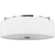 Sunset Drive 3 Light 16 inch Chrome Flush Mount Ceiling Light, Large
