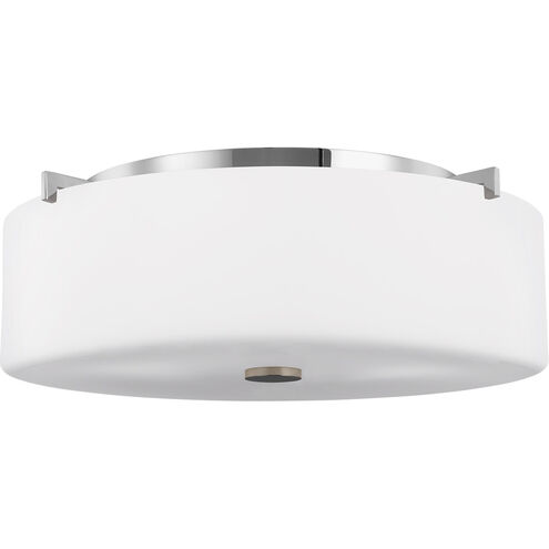 Sunset Drive 3 Light 16 inch Chrome Flush Mount Ceiling Light, Large