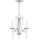 Callisto 3 Light 14 inch Brushed Nickel Mini Chandelier Ceiling Light