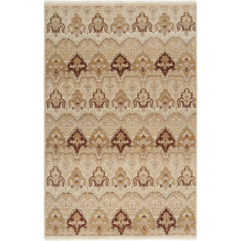 Cambridge 36 X 24 inch Taupe, Dark Brown, Tan, Khaki, Camel, Light Gray Rug