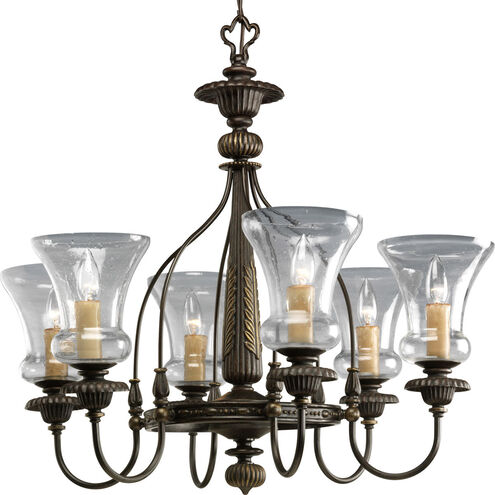 Fiorentino 6 Light 27 inch Forged Bronze Chandelier Ceiling Light