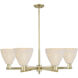 Natural Ballston Dome 6 Light 23.88 inch Antique Brass Chandelier Ceiling Light