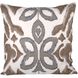 Townsend 20 inch Gray with Crema Pillow, Cover Only