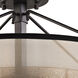 Diffusion 3 Light 18 inch Oil Rubbed Bronze Semi Flush Mount Ceiling Light