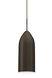 Lindy LED Bronze Pendant Ceiling Light in White Bronze